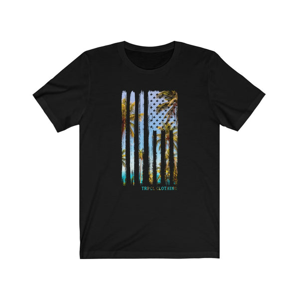 Tropical US Flag T-Shirt
