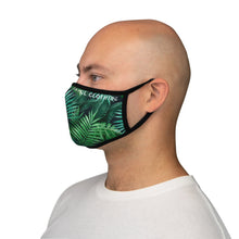 Load image into Gallery viewer, Tropical Leaves Fitted Face Mask