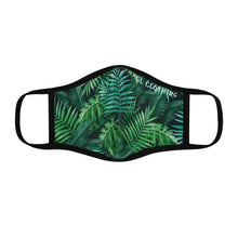 Load image into Gallery viewer, Tropical Leaves Fitted Face Mask