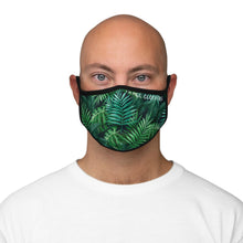 Load image into Gallery viewer, Tropical Leaves Fitted Face Mask