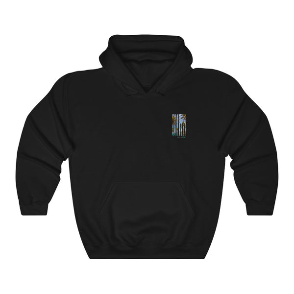 Tropical US Flag Hooded Sweatshirt