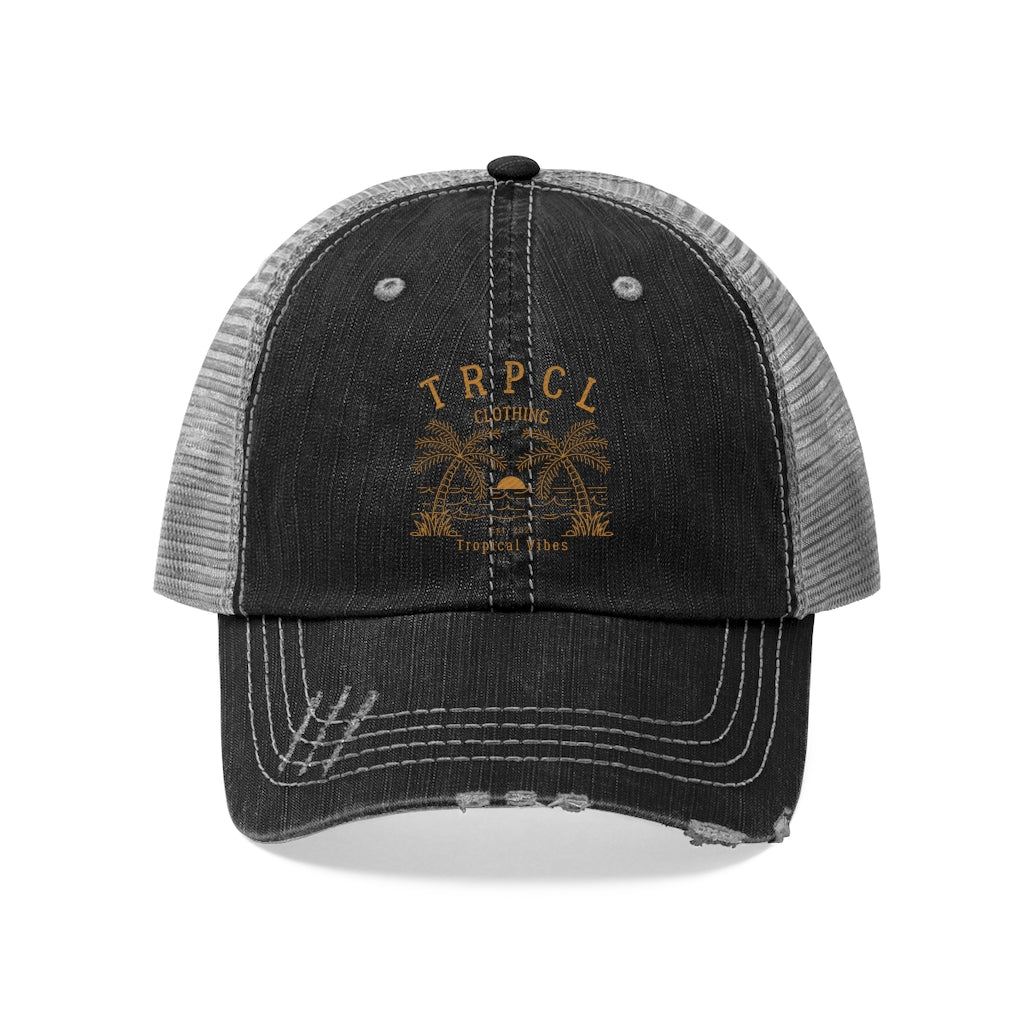 Unisex Adult Peacock Frenchie Retro Trucker Hat