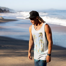 Load image into Gallery viewer, Tropical US Flag Tank Top: patriotism with fresh air and good style