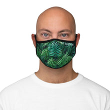 Load image into Gallery viewer, Tropical Leaves Fitted Face Mask

