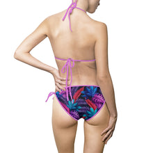 Load image into Gallery viewer, Purple Leaves Bikini Swimsuit
