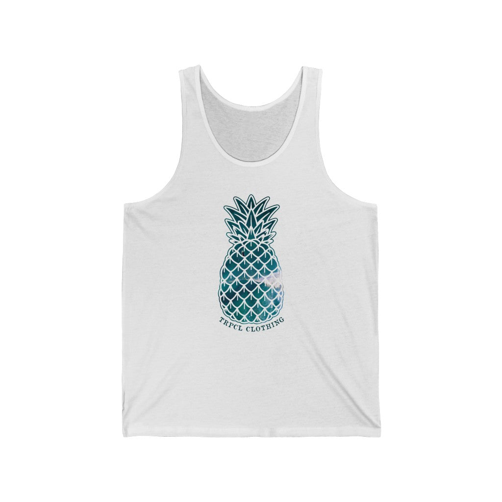 Monogrammed 'Watercolor Pineapple' Tank Top  Pineapple trend, Pineapple tank  top, S monogram